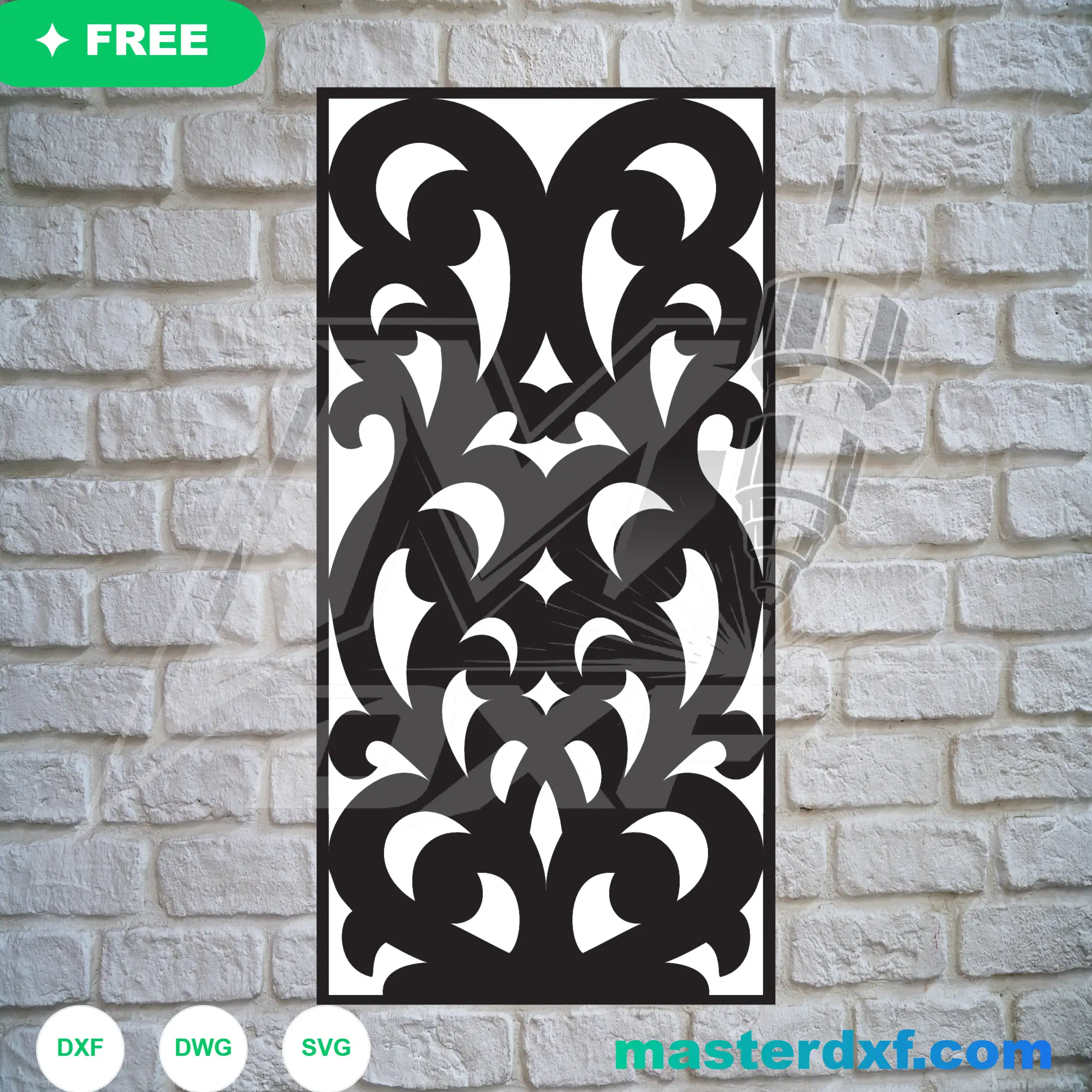 Bold Baroque Scroll Gate and Fence Design for Plasma and CNC DXF File